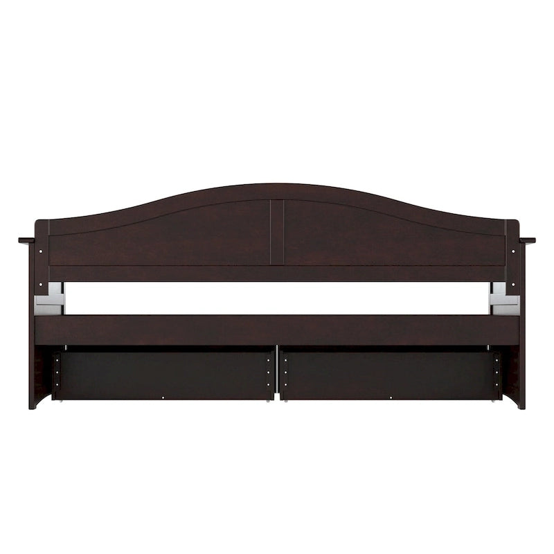 Twin Size Wooden Daybed with Storage Drawers