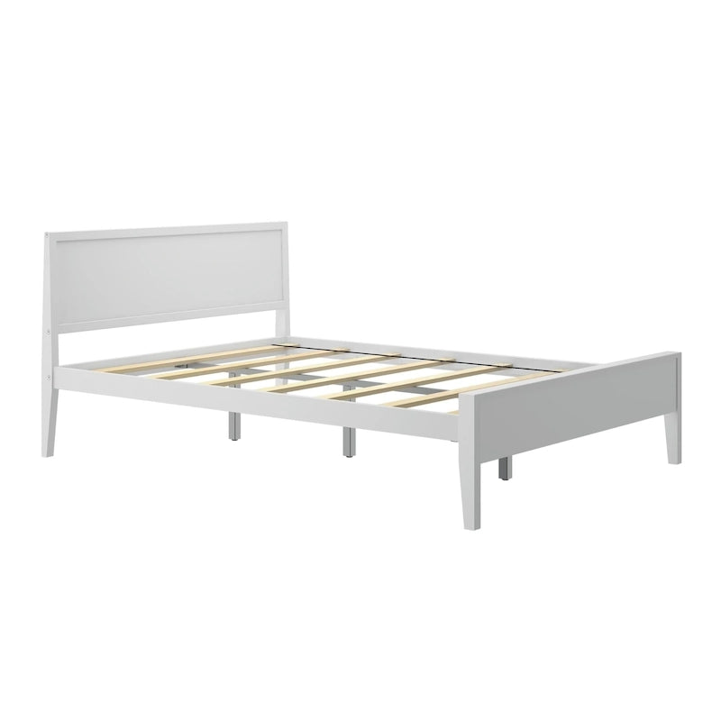 Queen-Size Bed with Panel Headboard