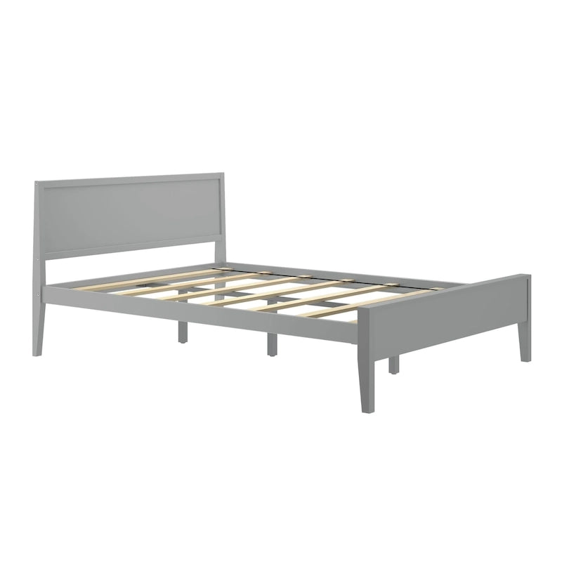 Queen-Size Bed with Panel Headboard