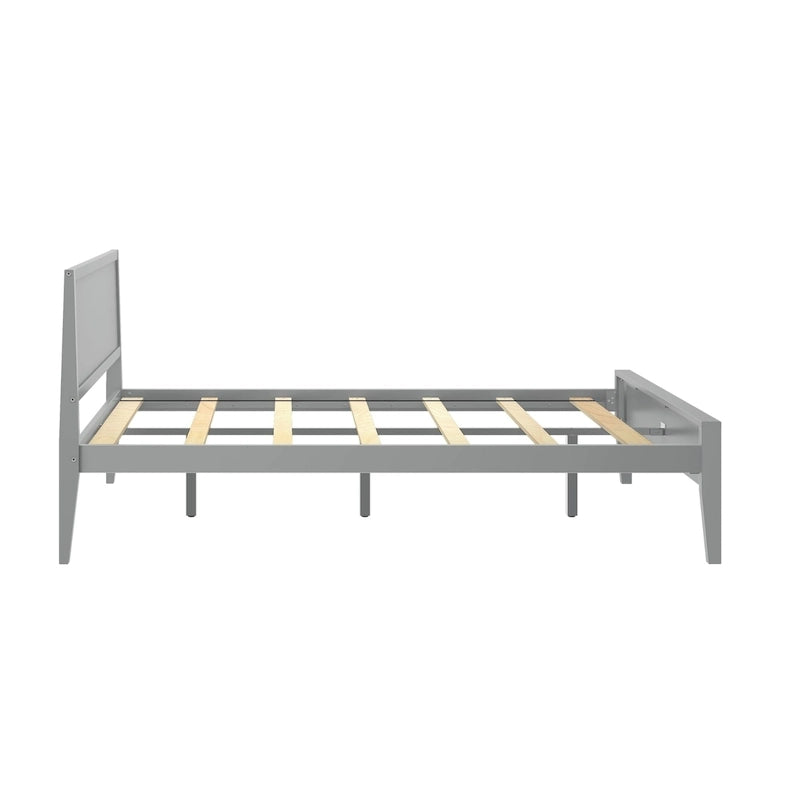 Queen-Size Bed with Panel Headboard