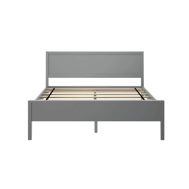 Queen-Size Bed with Panel Headboard