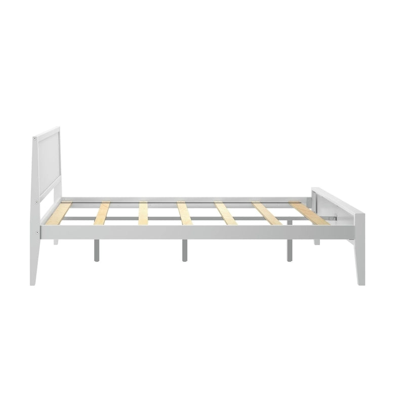 Queen-Size Bed with Panel Headboard