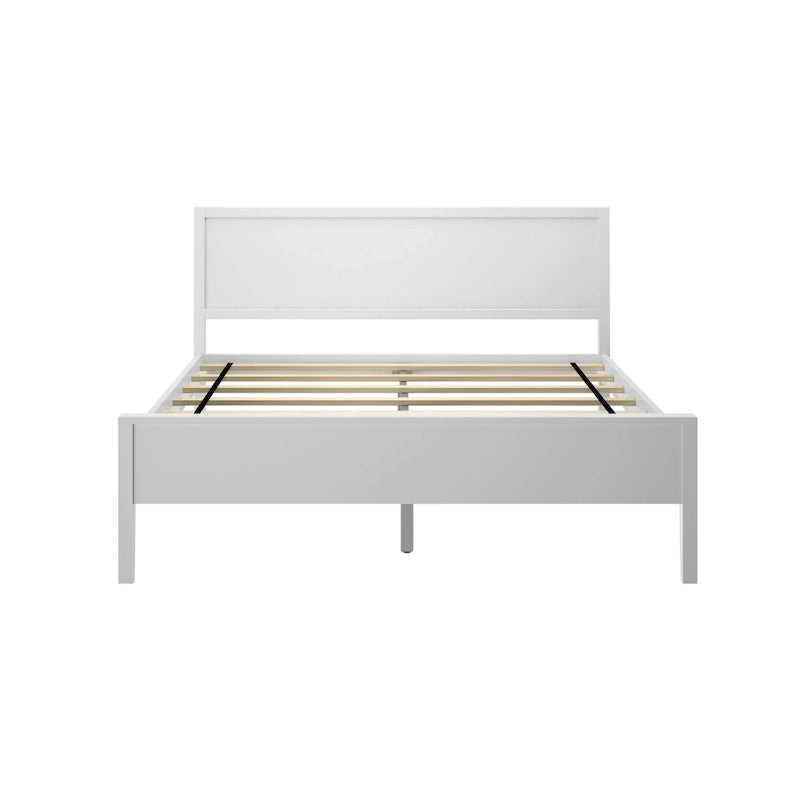 Queen-Size Bed with Panel Headboard
