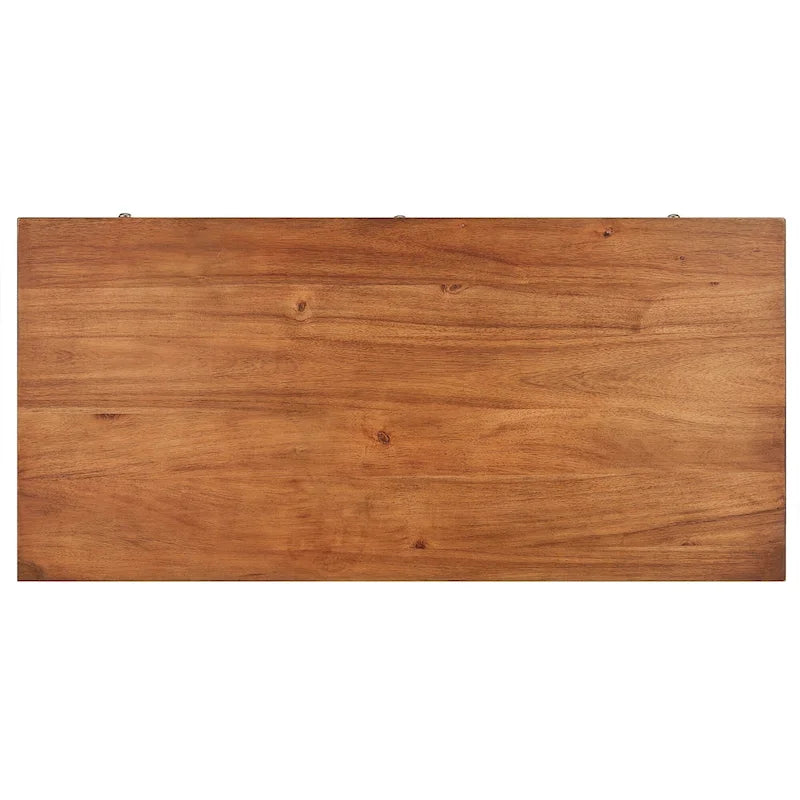 Schreibtisch aus Holz im Mid-Century-Modern-Stil mit 3 Schubladen