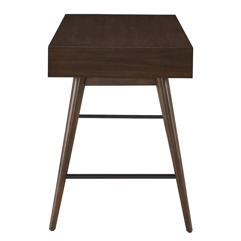 Schreibtisch aus Holz im Mid-Century-Modern-Stil mit 3 Schubladen