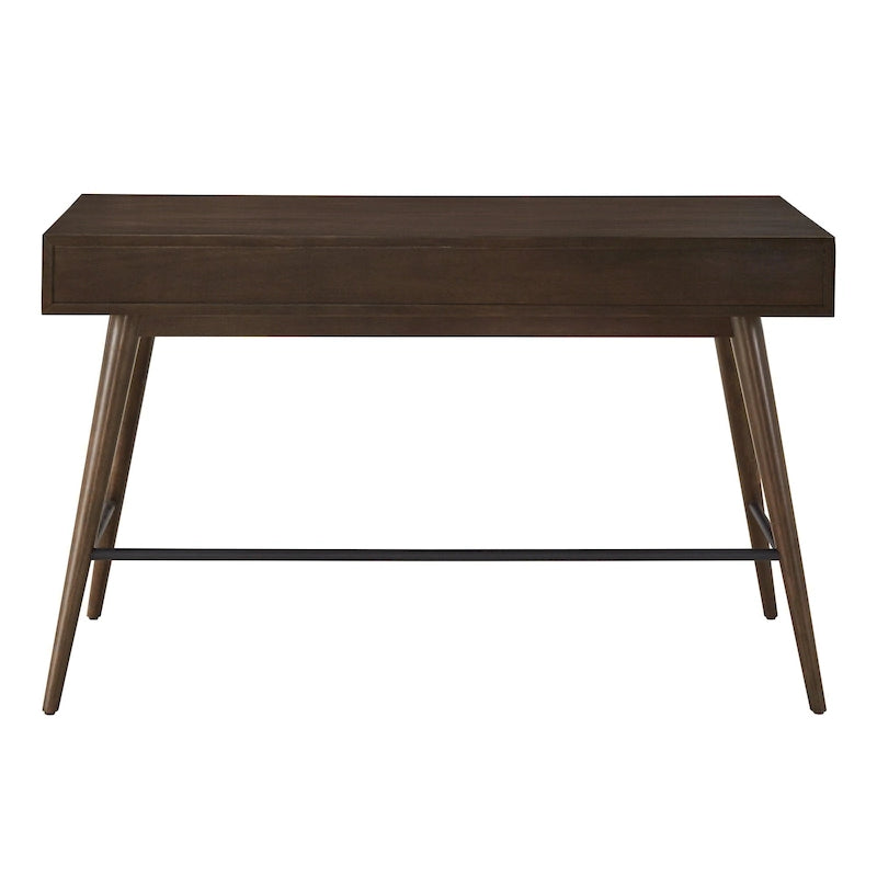 Schreibtisch aus Holz im Mid-Century-Modern-Stil mit 3 Schubladen