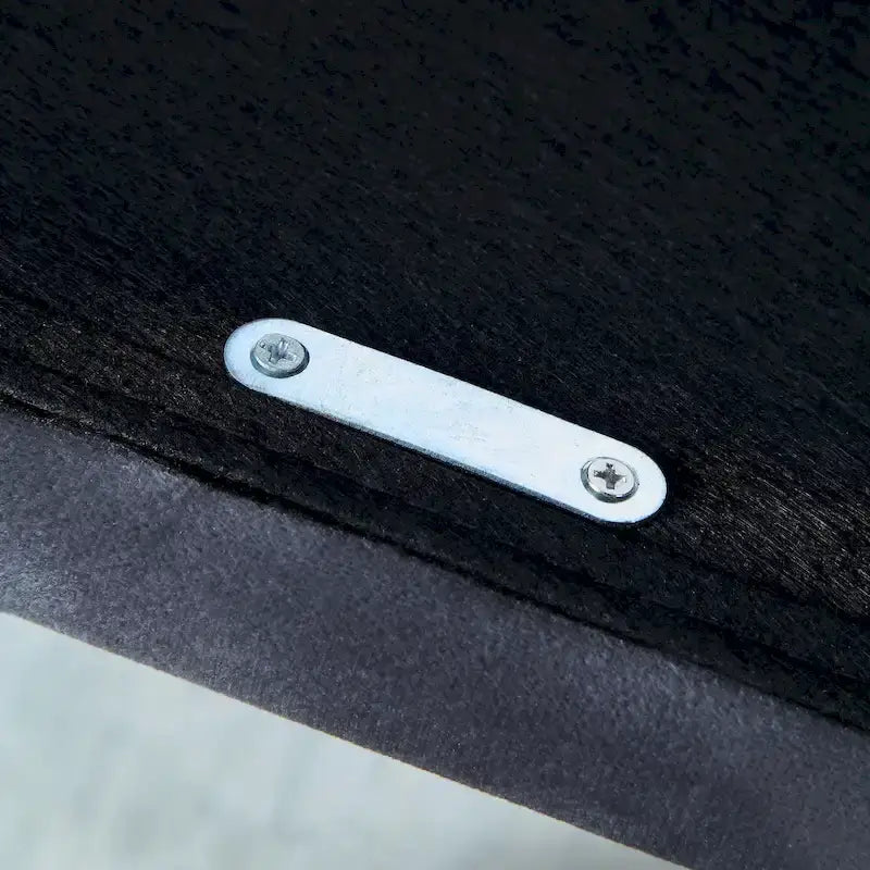 Graues gepolstertes Bett mit Stauraum und USB-Anschlüssen