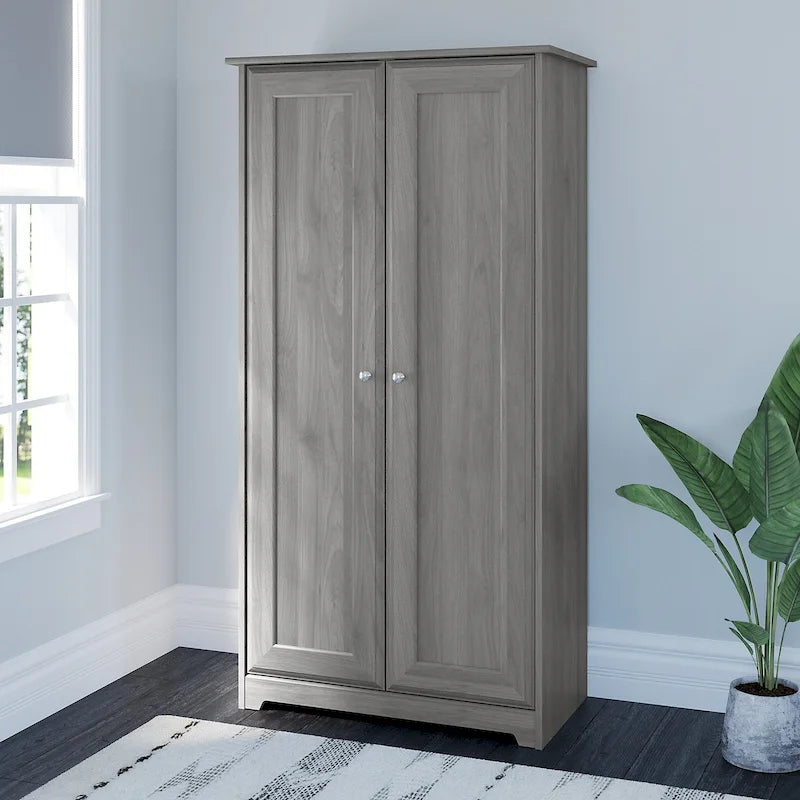 Tall Storage Cabinet with Doors - 31.38L x 16.30W x 61.14H