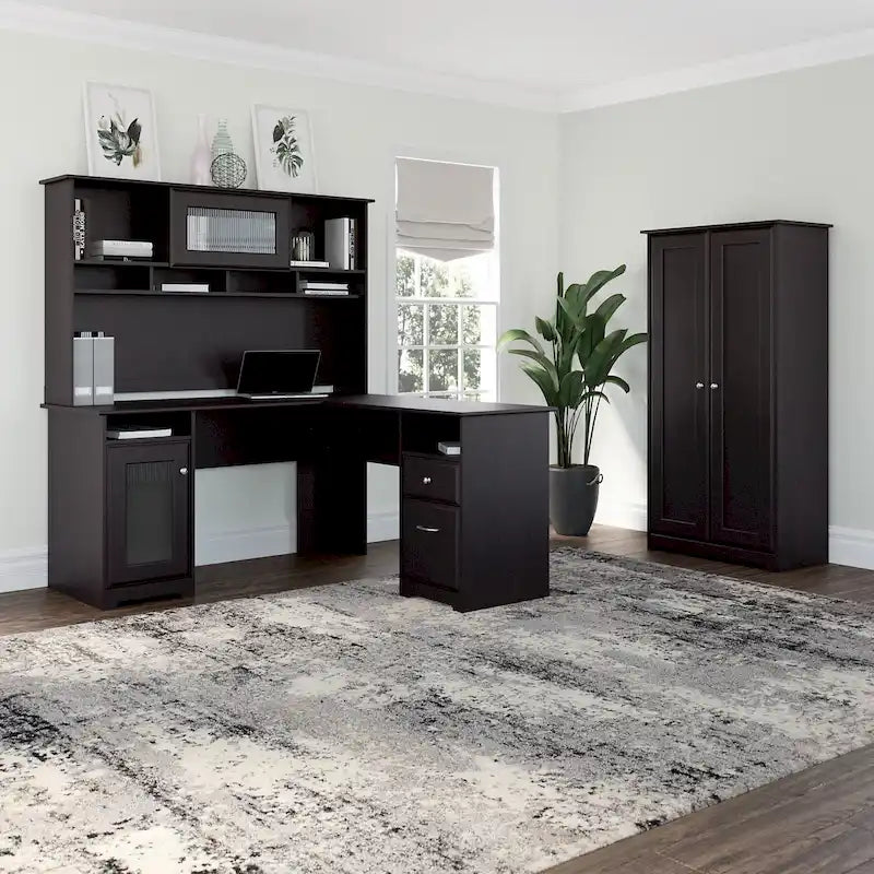 Tall Storage Cabinet with Doors - 31.38L x 16.30W x 61.14H