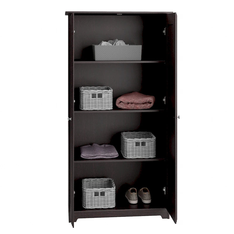 Tall Storage Cabinet with Doors - 31.38L x 16.30W x 61.14H