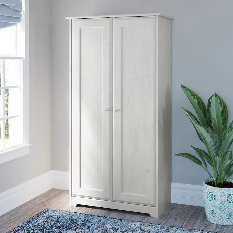 Tall Storage Cabinet with Doors - 31.38L x 16.30W x 61.14H
