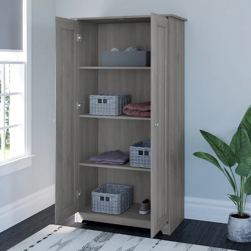 Tall Storage Cabinet with Doors - 31.38L x 16.30W x 61.14H