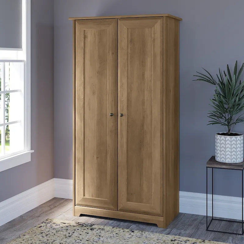 Tall Storage Cabinet with Doors - 31.38L x 16.30W x 61.14H