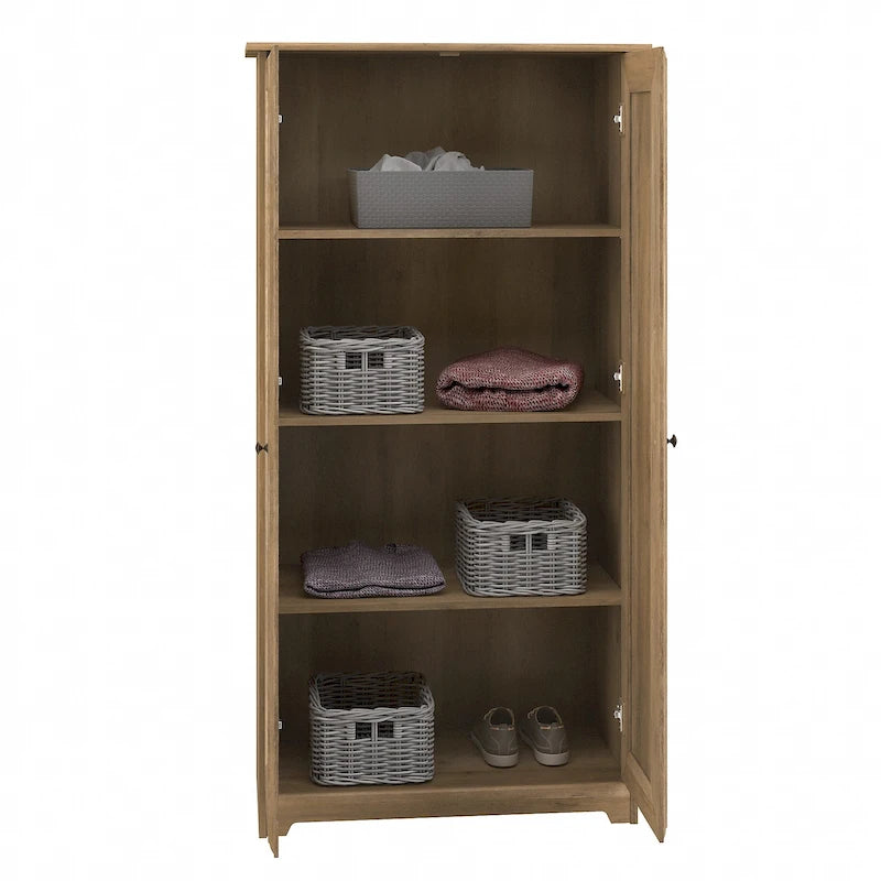 Tall Storage Cabinet with Doors - 31.38L x 16.30W x 61.14H