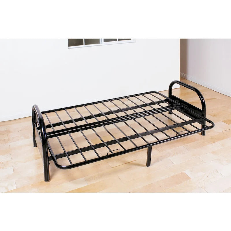 Nastavitelný rám pro futon, černý kov