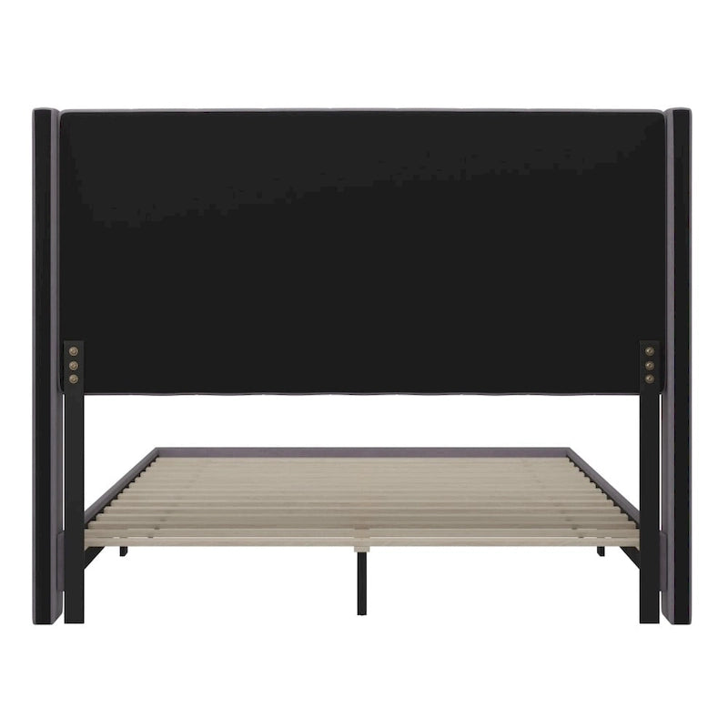 Gepolstertes Plattformbett mit Wingback-Kopfteil