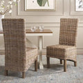 Natural Wicker Dining Chair (Set of 2) - 19 W x 22 D x 41 H