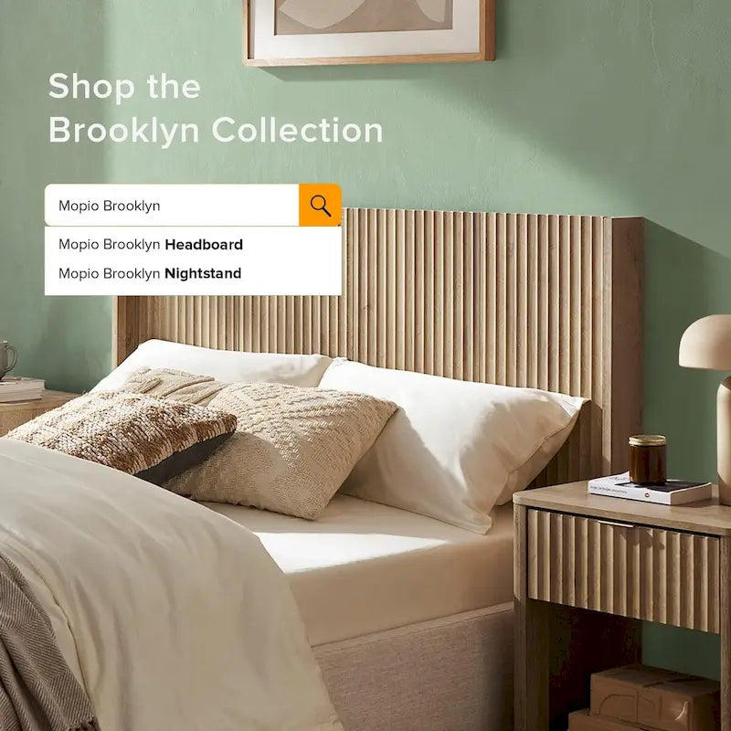 Fluted Panel Wall Mount Headboard