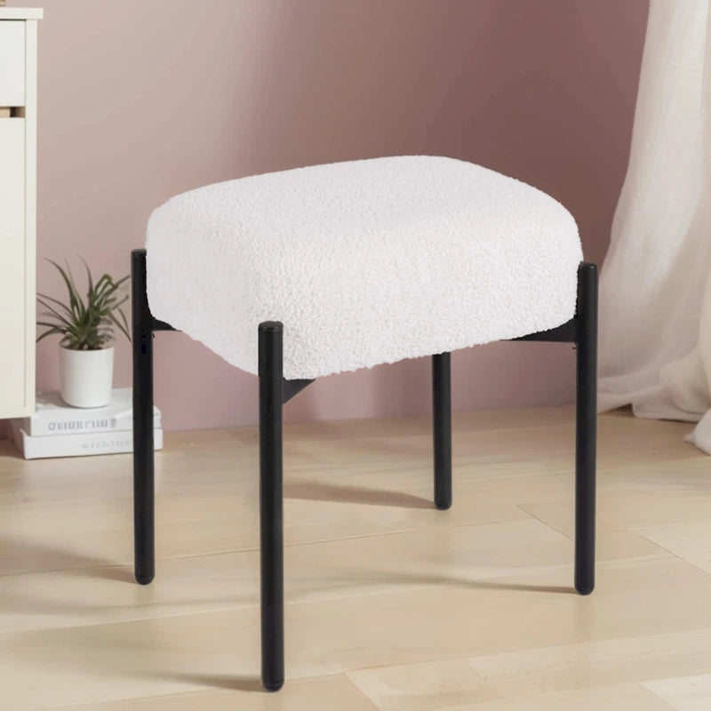 Round Vanity Stool Ottoman Foot Stool