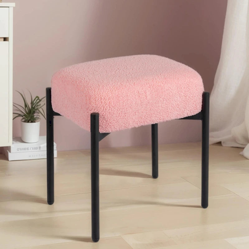 Round Vanity Stool Ottoman Foot Stool