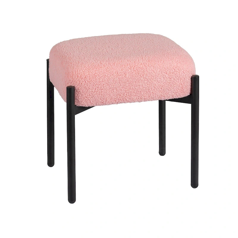 Round Vanity Stool Ottoman Foot Stool