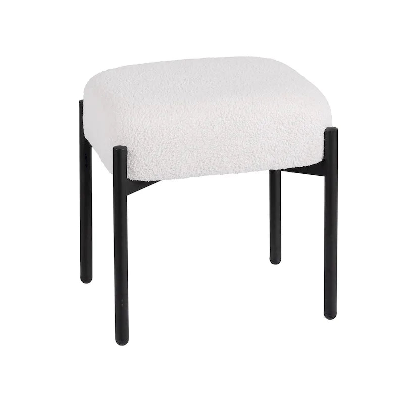 Round Vanity Stool Ottoman Foot Stool