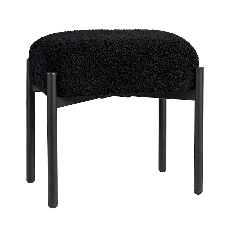 Round Vanity Stool Ottoman Foot Stool