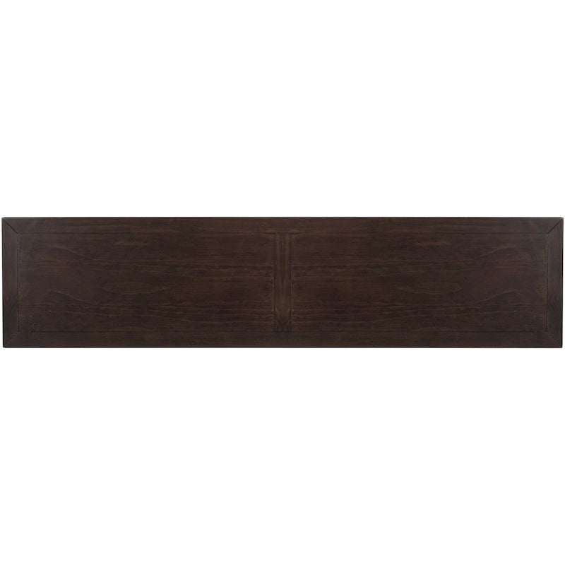 Tavolo consolle / tavolo da divano con cassetti contenitori e ripiano inferiore - 63L x 14W x 30H